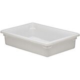 White, 8.75 Gal. Food Storage Boxes, Poly, 6/PK