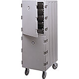 Gray, Double Compartment Food Cart for 18x26 Boxes