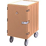 Coffee Beige, 13-Pan Insulated Sheet Pan and Tray Cart, Lockable