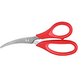 Red, Stainless Steel Seafood Shears / Lobster Scissors