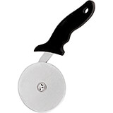 Black, Stainless Steel Pizza Cutting Wheel, 4"