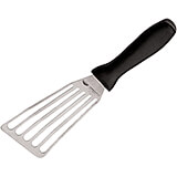Black, Stainless Steel Slotted Spatula, 6.25" X 3"