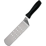 Black, Stainless Steel Perforated Spatula, 9.5" X 2.88"