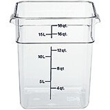 Clear, 18 Qt. CamSquare Food Storage Containers, 6/PK