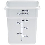 White, 18 Qt. Poly Food Storage Containers, 6/PK