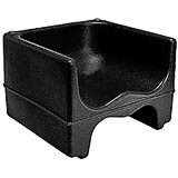 Black, Dual Height Booster Seat, No Strap, 1/PK