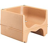 Coffee Beige, Dual Height Booster Seat, No Strap, 1/PK
