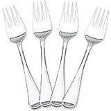 Manor Salad Fork Replacement Flatware, Stainless Steel Mirror Finish, 12/PK