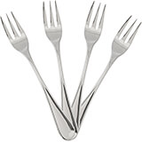 Manor Appetizer/Seafood Fork Replacement Flatware, Stainless Steel Mirror Finish, 12/PK