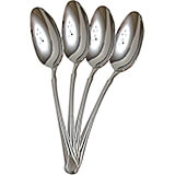Provence Serving Spoon Replacement Flatware, Stainless Steel Mirror Finish, 12/PK