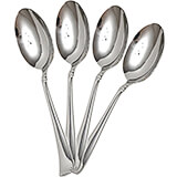 Angelico Serving Spoon Replacement Flatware, Stainless Steel Mirror Finish, 12/PK