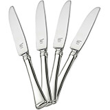 Angelico Dinner Knife Replacement Flatware, Stainless Steel Mirror Finish, 12/PK