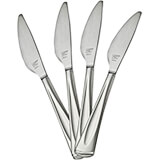Bellissimo Dinner Knife Replacement Flatware, Stainless Steel Mirror Finish, 12/PK