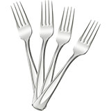 Bellissimo Salad Fork Replacement Flatware, Stainless Steel Mirror Finish, 12/PK