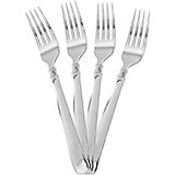 Earl Dinner Fork Replacement Flatware, Stainless Steel Mirror Finish, 12/PK