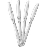 Earl Dinner Knife Replacement Flatware, Stainless Steel Mirror Finish, 12/PK