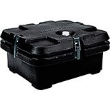 Black, Top Loading Insulated Food Carrier, Half Size Pans