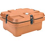 Coffee Beige, Top Loading Insulated Food Carrier, Half Size Pans