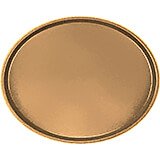 Suede Brown, Large Restaurant Oval Tray, Fiberglass, 6/PK