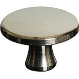 Large Nickel Pleated Brass Replacement Lid Knob