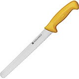 Yellow, Twin Master 9.5" Serrated Blade, Slicer Knife