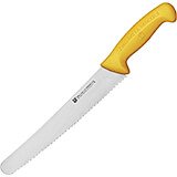 Yellow, Twin Master 9.5" Pastry / Bread Knife, Serrated Blade
