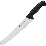 Black, Twin Master 9.5" Pastry / Bread Knife, Serrated Blade