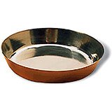 Copper, Tin-lined Round Tart Pan, 9.5"