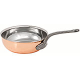 Copper, 2.75 Qt Saucier Pan Without Lid, 9.5" Diameter