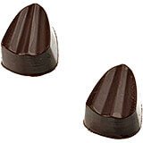 Polycarbonate Ribbed Triangular Sweets Chocolate Molds, Sheet Of 28