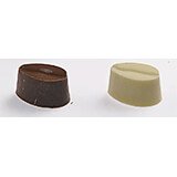 Polycarbonate Striped Oval Chocolate Molds, Sheet Of 28