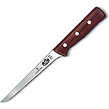 6" Boning Knife, Narrow Blade, Flexible, Rosewood Handle