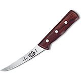 5" Boning Knife, Curved, Semi-stiff Blade, Rosewood Handle