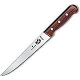 8" Flank and Shoulder Knife, Stiff Blade, 1.5" Wide, Rosewood Handle