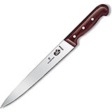 10" Chefs Slicer Knife, Semi-flex Blade, 1-1/8" Wide, Rosewood Handle