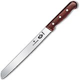 8" Bread Knife, Slant Tip, Serrated Blade, Rosewood Handle