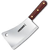 7" x 3" Cleaver Knife, 1 Lb., Walnut Wood Handle
