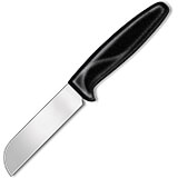 4" Produce Knife, Black Polypropylene Handle