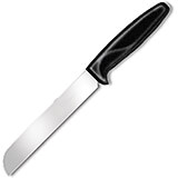 6" Produce Knife, Black Polypropylene Handle