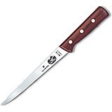 7" Boning Knife, Straight, Wide, Stiff Blade, Rosewood Handle