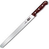 12" Roast Beef Slicer Knife, Serrated Edge, 1.25" Wide, Rosewood Handle