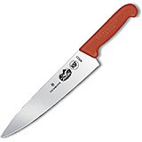 10" Chefs Knife, 2.25" Wide, Red Fibrox Handle