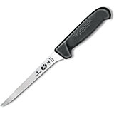 6" Boning Knife, Narrow Blade, Flexible, Black Fibrox Handle
