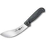 6" Beef Skinning Knife, Curved Blade, Black Fibrox Handle