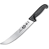 10" Cimeter Knife, Curved Blade, Black Fibrox Handle