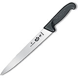 10" Slicer Knife, Semi-flexible Pointed Blade, Black Fibrox Handle
