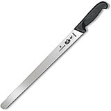 14" Roast Beef Slicer Knife, 1.25" Wide, Black Fibrox Handle