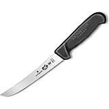 6" Boning Knife, Curved Wide Blade, Stiff, Black Fibrox Handle