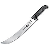 12" Cimeter Knife, Curved Blade, Black Fibrox Handle