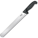 10" Wide Slicer Knife, Granton Edge, 1.5" Wide, Polypropylene Handle